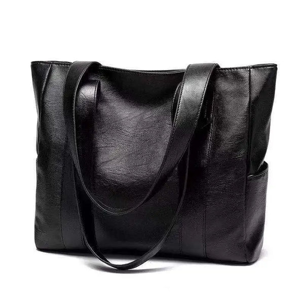 Classic Leather Satchel Tote