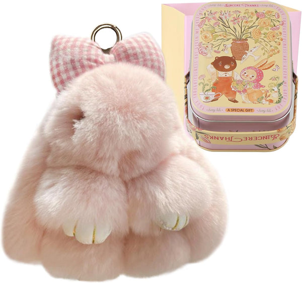 Lucky Bunny Charm Keychain